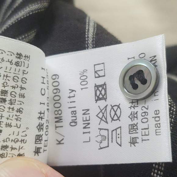 Ichi Antiquites Random Stripes Sleeveless Linen Pullover - Picture 10 of 10